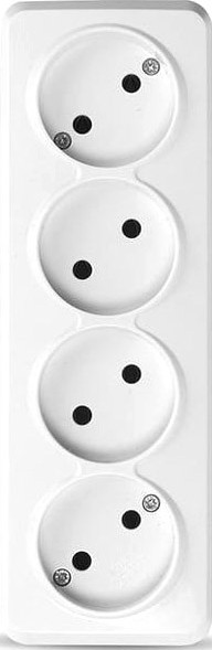 Изображение товара Розетка Tokov Electric Frea TKE-FR-R4-C01 (белый)