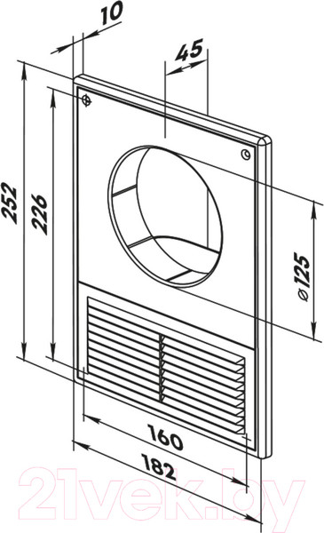Изображение товара Решетка вентиляционная Zernberg Duct 1664145