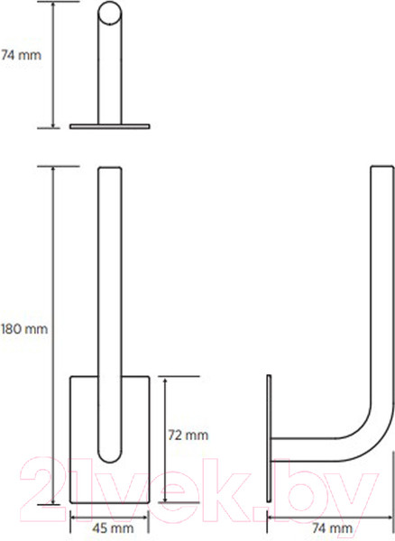 Изображение товара Держатель для туалетной бумаги Bemeta Easy 163112231 (хром)