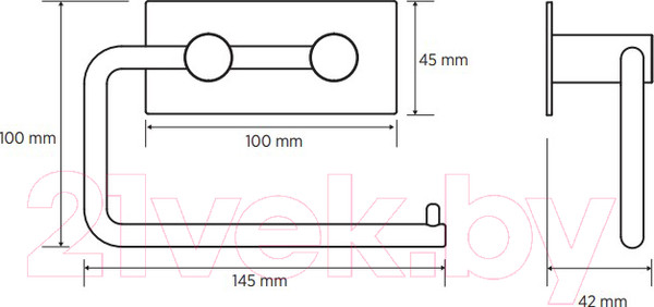 Изображение товара Держатель для туалетной бумаги Bemeta Easy 163112221 (хром)