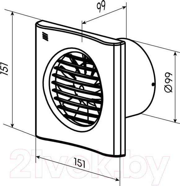 Изображение товара Вентилятор канальный Zernberg Sapfir 100 Still V 10223491