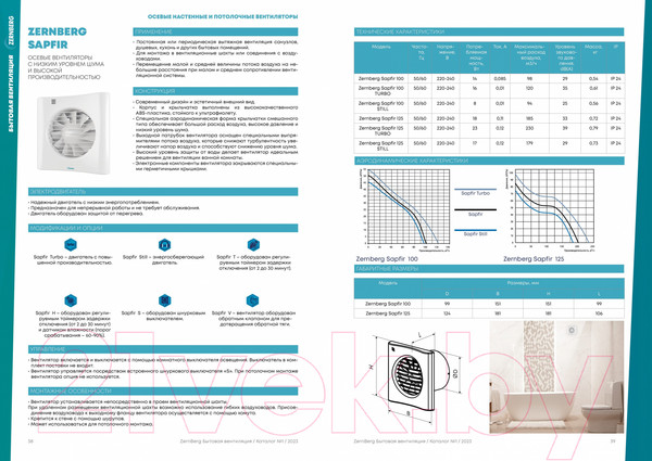 Изображение товара Вентилятор канальный Zernberg Sapfir 100 Still 10223461
