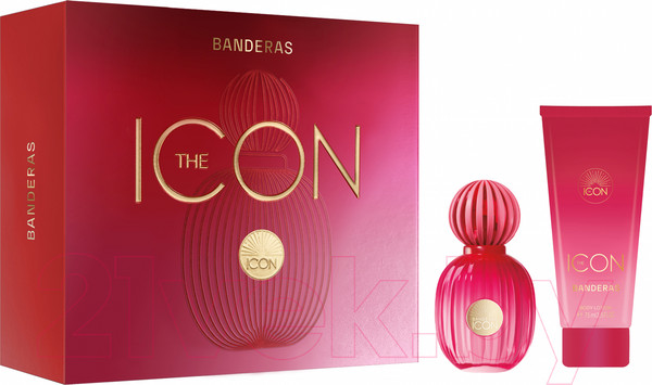 Изображение товара Парфюмерный набор Antonio Banderas The Icon For Women Парфюмерная вода+Лосьон для тела (50мл+75мл)