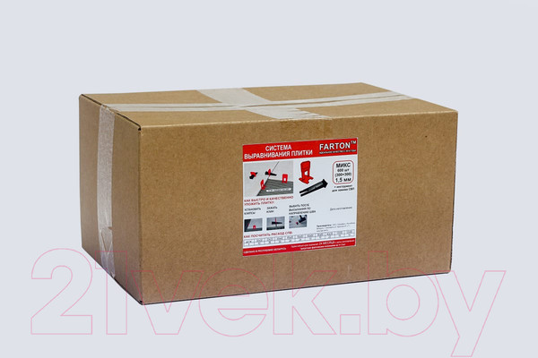 Изображение товара Система выравнивания плитки Farton Микс 1.5мм (300шт+300шт)