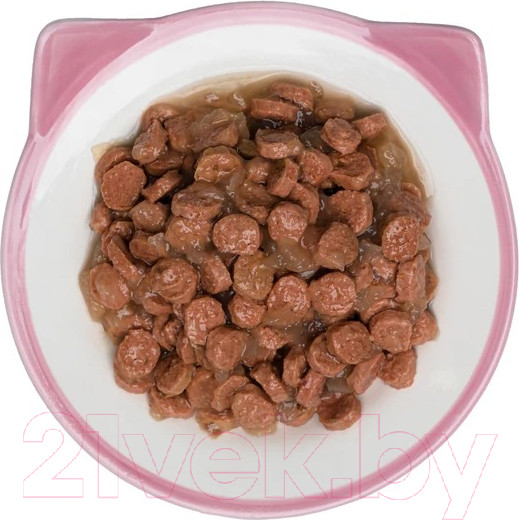 Изображение товара Влажный корм для кошек Ферма кота Федора Сочные кусочки в желе с говядиной (85г)