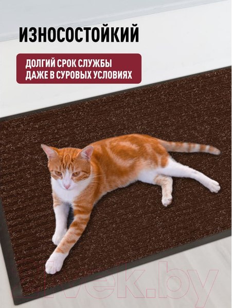 Изображение товара Коврик грязезащитный ComeForte Floor Mat Стандарт 50x80 (коричневый)