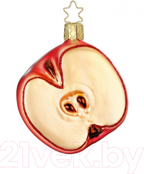 Изображение товара Елочная игрушка Inge's Christmas Fresh From The Market. Половина яблока / 10114S020 (красный)