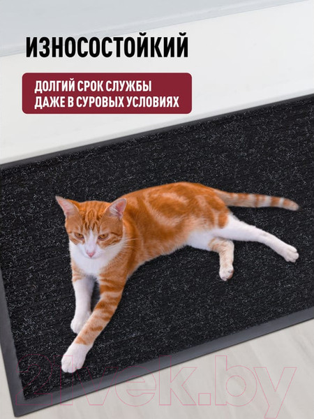 Изображение товара Коврик грязезащитный ComeForte Floor Mat Стандарт 60x90 (черный)