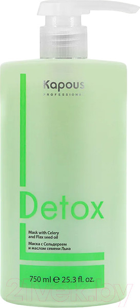Изображение товара Маска для волос Kapous Detox С сельдереем и маслом семени льна (750мл)