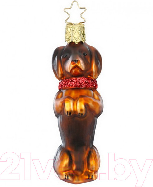 Изображение товара Елочная игрушка Inge's Christmas House And Farm. Такса / 10096S020 (темно-коричневый)