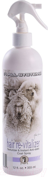 Изображение товара Спрей для шерсти животных 1 All Systems Hair Revitalaizer антистатик (355мл)