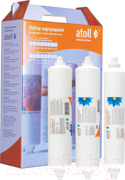 Изображение товара Комплект картриджей для фильтра Atoll №206 STDA (для A-450/475/4100)