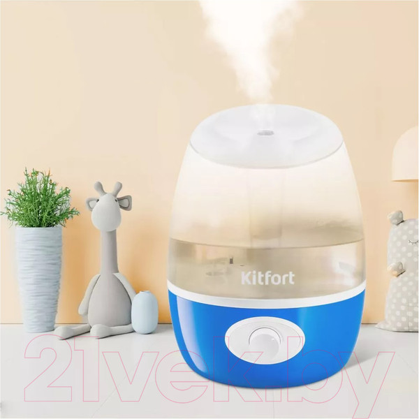 Изображение товара Ультразвуковой увлажнитель воздуха Kitfort KT-2888-3 (белый/синий)