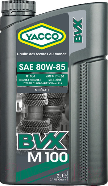 Изображение товара Трансмиссионное масло Yacco BVX M 100 80W85 (2л)