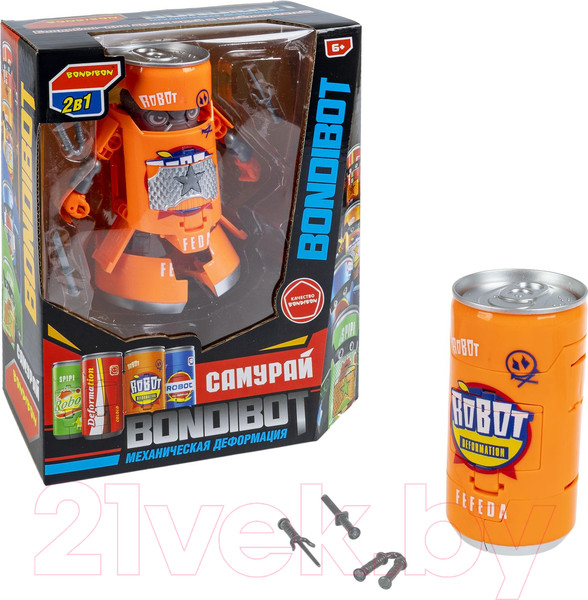 Изображение товара Игрушка-трансформер Bondibon Самурай / ВВ6271 (оранжевый)