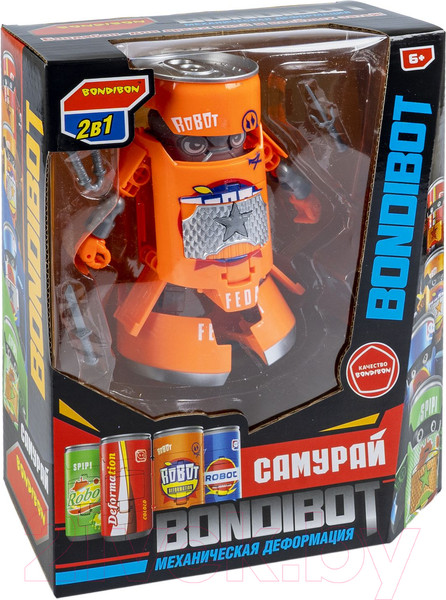 Изображение товара Игрушка-трансформер Bondibon Самурай / ВВ6271 (оранжевый)