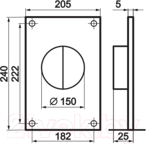 Изображение товара Накладка воздуховода Zernberg 3501 10227391