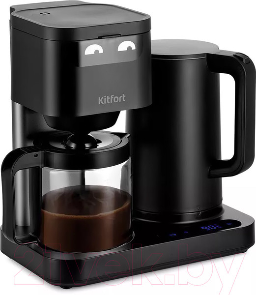 Изображение товара Капельная кофеварка Kitfort 2в1 KT-7143
