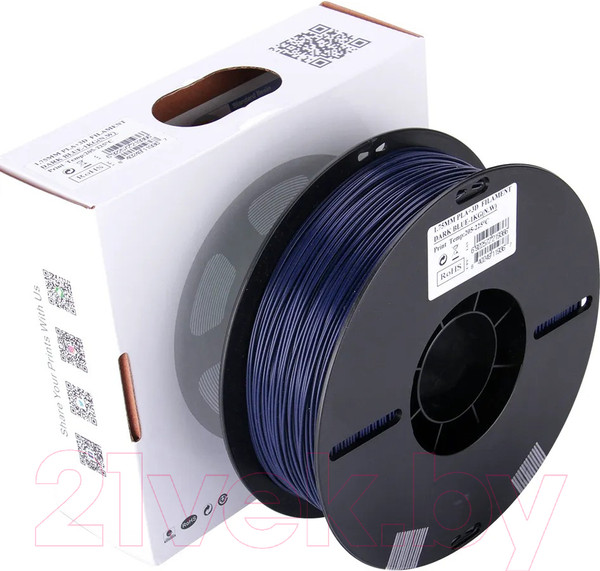 Изображение товара Пластик для 3D-печати eSUN PLA+ Filament / т0034598  (1.75мм, 1кг, Periwinkle Blue)