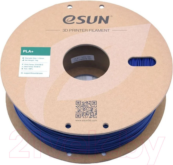 Изображение товара Пластик для 3D-печати eSUN PLA+ Filament / т0034598  (1.75мм, 1кг, Periwinkle Blue)