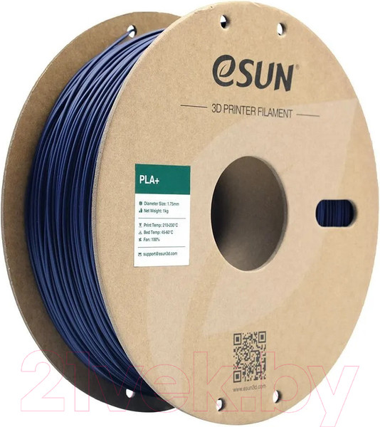 Изображение товара Пластик для 3D-печати eSUN PLA+ Filament / т0034598  (1.75мм, 1кг, Periwinkle Blue)