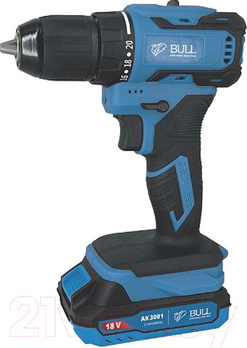 Изображение товара Аккумуляторная дрель-шуруповерт Bull SR 1804 (1329421)