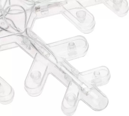 Изображение товара Световой занавес Neon-Night Бахрома со снежинками 255-075 (2.4x0.9м, белый)