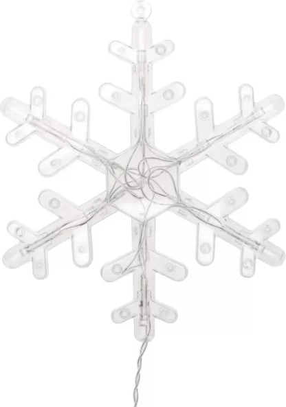 Изображение товара Световой занавес Neon-Night Бахрома со снежинками 255-075 (2.4x0.9м, белый)