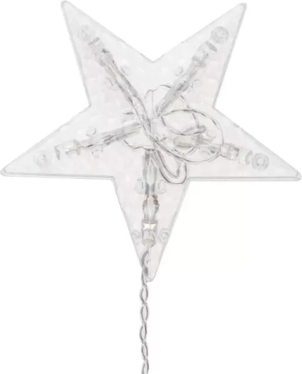 Изображение товара Световой занавес Neon-Night Бахрома со снежинками 255-075 (2.4x0.9м, белый)