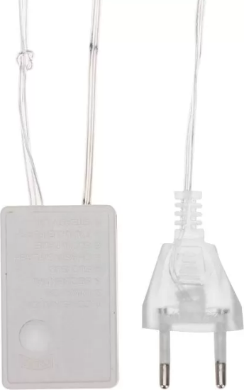 Изображение товара Световой занавес Neon-Night Бахрома со снежинками 255-075 (2.4x0.9м, белый)