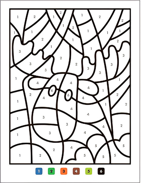 Изображение товара Раскраска Мозаика-Синтез Раскраски по номерам. В лесу / МС13834