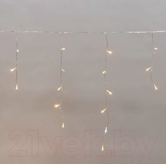 Изображение товара Светодиодная бахрома Neon-Night Айсикл 255-546 (10x0.6м, теплый белый)