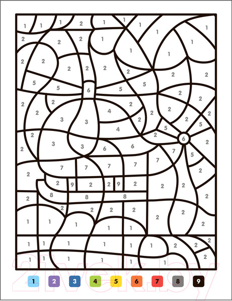 Изображение товара Раскраска Мозаика-Синтез Раскраски по номерам. Транспорт / МС13836