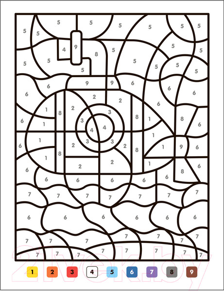 Изображение товара Раскраска Мозаика-Синтез Раскраски по номерам. Транспорт / МС13836