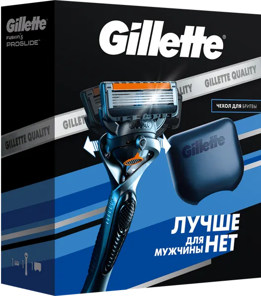 Изображение товара Бритвенный станок Gillette Fusion ProGlide Flexball Станок+1 кассета+Чехол для бритвы