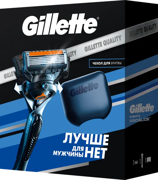 Изображение товара Бритвенный станок Gillette Fusion ProGlide Flexball Станок+1 кассета+Чехол для бритвы