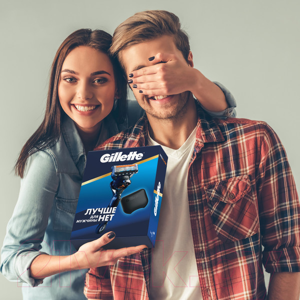 Изображение товара Бритвенный станок Gillette Fusion ProGlide Flexball Станок+1 кассета+Чехол для бритвы