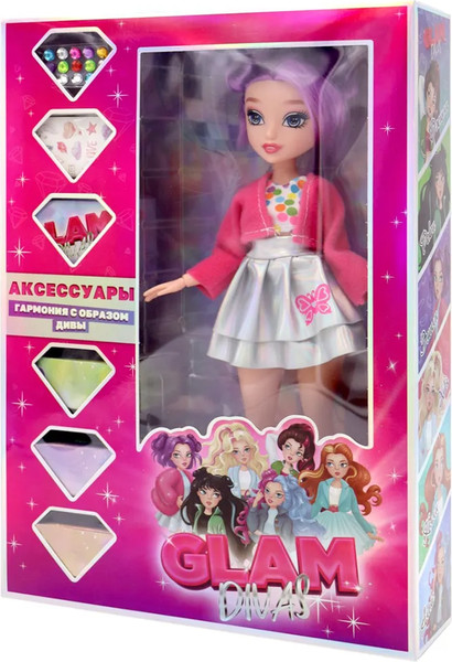 Изображение товара Кукла с аксессуарами Funky Toys Glam Divas Diamond Diva Эмили / FT0886601