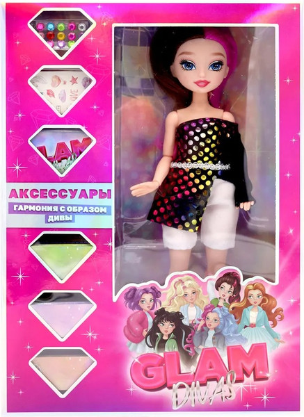 Изображение товара Кукла с аксессуарами Funky Toys Glam Divas Music Diva Алекс / FT0886605