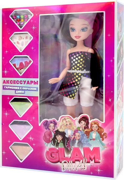 Изображение товара Кукла с аксессуарами Funky Toys Glam Divas Music Diva Алекс / FT0886605