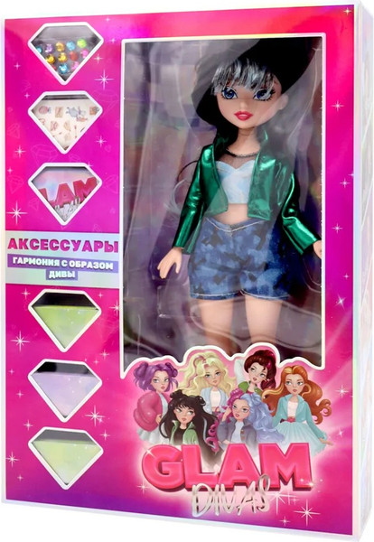 Изображение товара Кукла с аксессуарами Funky Toys Glam Divas Roller Diva Рокси / FT0886604