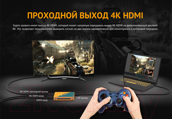 Изображение товара Устройство видеозахвата Avmatrix UC2218-4K HDMI USB / 30433