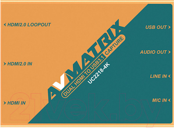 Изображение товара Устройство видеозахвата Avmatrix UC2218-4K HDMI USB / 30433
