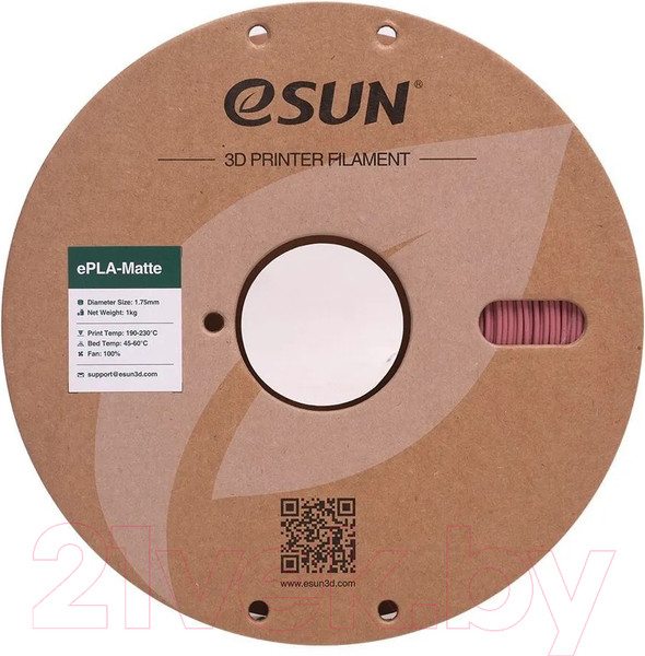 Изображение товара Пластик для 3D-печати eSUN ePLA-Matte Filament / т0036264 (1.75мм, 1кг, моранди фиолетовый)