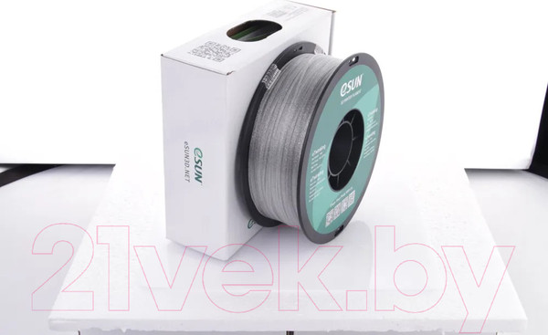 Изображение товара Пластик для 3D-печати eSUN eTwinkling Filament / т0036026 (1.75мм, 1кг, серебристый)