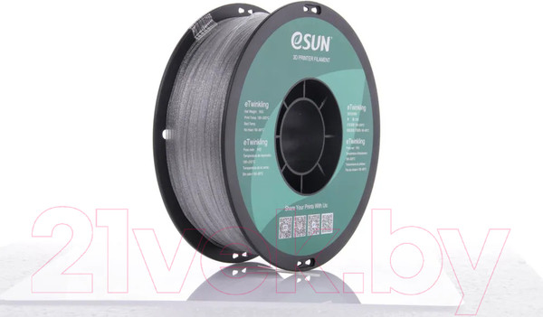 Изображение товара Пластик для 3D-печати eSUN eTwinkling Filament / т0036026 (1.75мм, 1кг, серебристый)