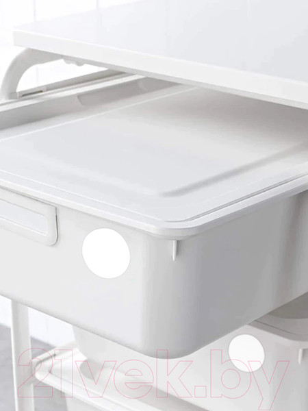 Изображение товара Набор этикеток FLEX-N-ROLL Круглые самоклеящиеся в виде точки 30мм / VNB01-30-C40-5x0300 (1500шт, белый)