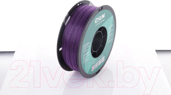 Изображение товара Пластик для 3D-печати eSUN eTwinkling Filament / т0034918 (1.75мм, 1кг, фиолетовый)