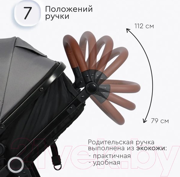 Изображение товара Детская универсальная коляска Tomix Bonny / 619A (Grey)