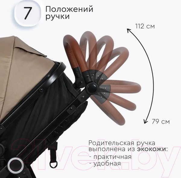 Изображение товара Детская универсальная коляска Tomix Bonny / 619A (Sandy Brown)